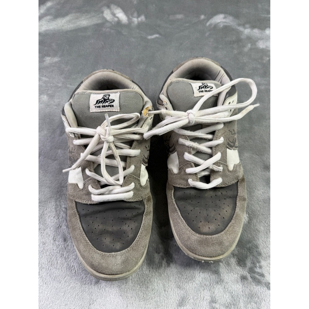 Warren Lotas The Reaper WL Low Top Skate Sneakers Shoes Grey White Men's US 10.5